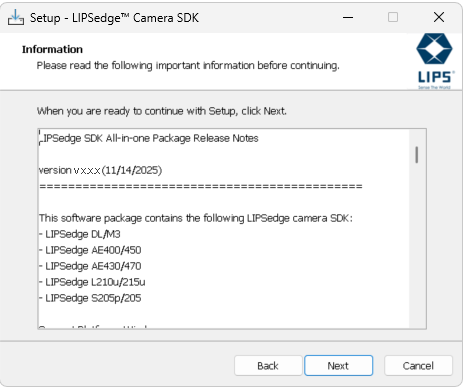 Windows 2 Screenshot 2 | LIPS® Developer Documentation